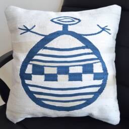 Silk Pillow Cover Kilim Cushion Cover - Pillow Sham African Illustration Style Organic Rug Case Throw 16 - thumbnail 3