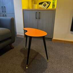 Mid Century Kidney Shaped Plant Table - Side, Sofa End Royalexe Laminate in 12 Colours - thumbnail 2