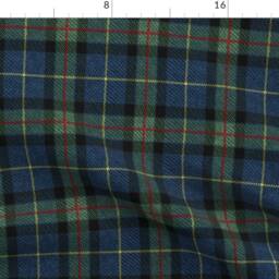 Plaid Curtain Panel - Blue Tartan Traditional Scotland Scottish Highland Custom Classic By Willowlanetextiles - thumbnail 4