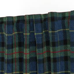 Plaid Curtain Panel - Blue Tartan Traditional Scotland Scottish Highland Custom Classic By Willowlanetextiles - thumbnail 3