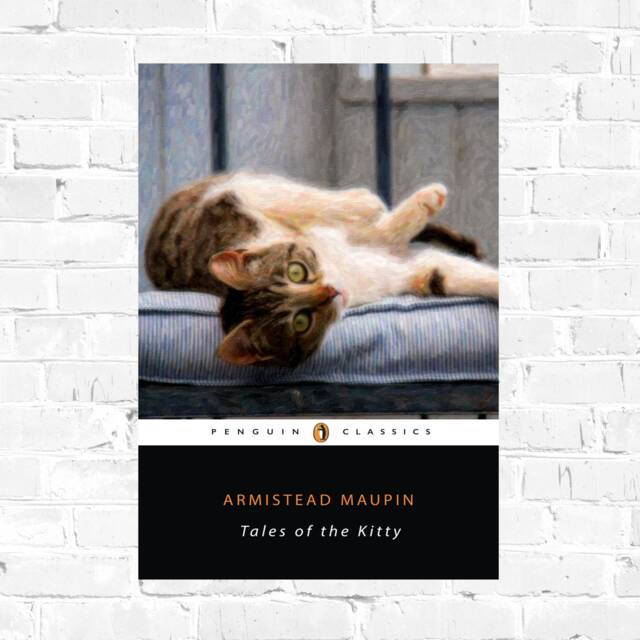 Tails Of The Kitty Armistead Maupin Cat Pun Literary Classic Poster Art Print - image 1