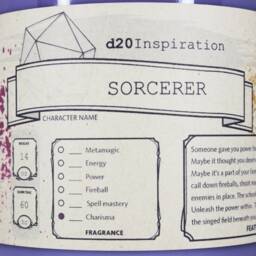 Sorcerer Rpg Gaming Soy Candle - Customize To Your Character Inspired By Dungeons & Dragons - thumbnail 3
