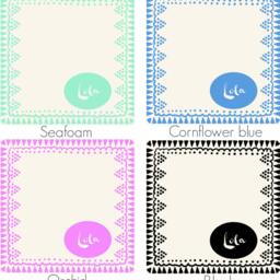 Personalized Organic Cotton Baby Blanket Custom Name Swaddle - thumbnail 4