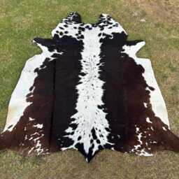 Cowhide Rug-Exclusive Brown & White For Rustic Home Decor-Large Rug-Cow Skin Rug-Brazilian Area Rug-Luxury - thumbnail 2