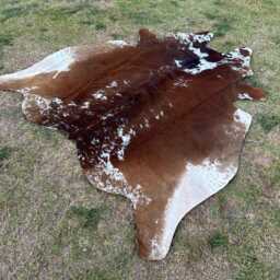 Cowhide Rug-Exclusive Brown & White For Rustic Home Decor-Large Rug-Cow Skin Rug-Brazilian Area Rug-Luxury - thumbnail 3