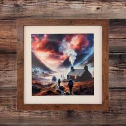 Scottish Wall Art Print, Framed, Room Decor - Get The Soup On Highlands - thumbnail 1
