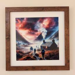 Scottish Wall Art Print, Framed, Room Decor - Get The Soup On Highlands - thumbnail 3