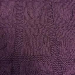Purple Hearts Baby Blanket - thumbnail 2