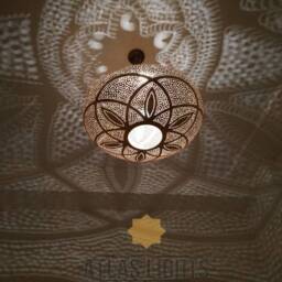 Pendant Light - Moroccan Lamp Lampshades Handmade Engraved Brass Lamps New Home Decor Lighting - thumbnail 2