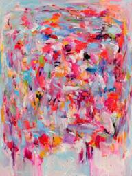 Canvas Wall Art, Gicl??e Prints, Abstract Pink, Art Print, Decor, Home Gift, Artwork, Art Lucky Me - thumbnail 2
