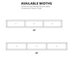 Solid Oak Floating Console Table With 3 Drawers - Modern Entryway Storage - thumbnail 3