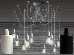 Octopus Chandelier 3-12 Lights Pendant Light Spider Dine Room Lighting Industrial Chandelier Lighting Modern - thumbnail 1