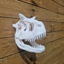 Carnotaurus Skull Wall Art - Dinosaur Mount 3D Printed - thumbnail 3