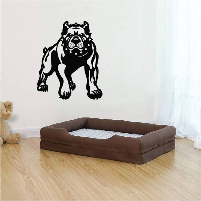 American Bull Dog Vinyl Wall Art, Decal, Sticker, Transfer, Mural, Removable, Decor, Rent Friendly, Interior, Exterior, Full - 0972 - image 1