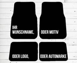 Car Floor Mats Set Of 4 With Name, Motif Or Text Non-Slip - Washable High-Quality Outdoor Area Dirt Trap Mat Door - thumbnail 1