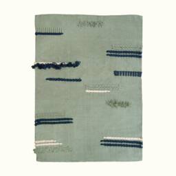 Bathmat Bath Mat Flatwoven Rug - Cotton Runner Set 26x20 Bathroom Decor Trendy Lime Cream Mint Green Kitchen For Floor & Bathtub - thumbnail 2