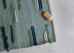 Bathmat Bath Mat Flatwoven Rug - Cotton Runner Set 26x20 Bathroom Decor Trendy Lime Cream Mint Green Kitchen For Floor & Bathtub