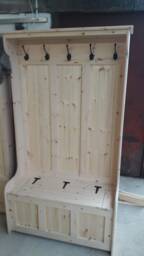 4Ft Wide Coat Rack, Boot Room, Hallway Bench, Monks Bench, Shoe Storage, Any Size Made. Delivery Cost Shown On The 2nd Photo