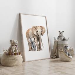 Safari Nursery Animal Prints Set Of 3, 4 Or 6 Watercolor Jungle Art - thumbnail 2