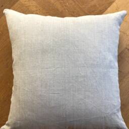 "Orange Pillow Cover Linen 100% Exposed Zipper-Leather Pull 20x20"" 22x22"" 24x24"" 14x24" - thumbnail 3
