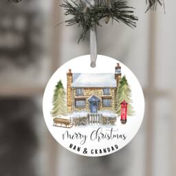 Grandparents Christmas Ornament, Keepsake, Gift For Grandparents, Family Gift, Nanny - thumbnail 1