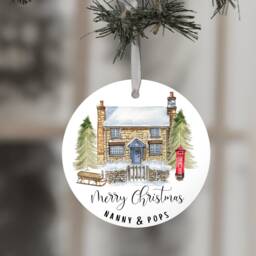 Grandparents Christmas Ornament, Keepsake, Gift For Grandparents, Family Gift, Nanny - thumbnail 2