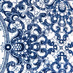 Blue Floral Pillow Cover, Blue & White Cushion Rose Romantic Throw Pillow, Botanical - thumbnail 3