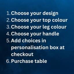 Custom Bedside Table , Completely Personalised. Pink, Yellow, Navy, Gold, Blue, Mint, Fuscia, Tan, Ideal Nightstand Or - thumbnail 2