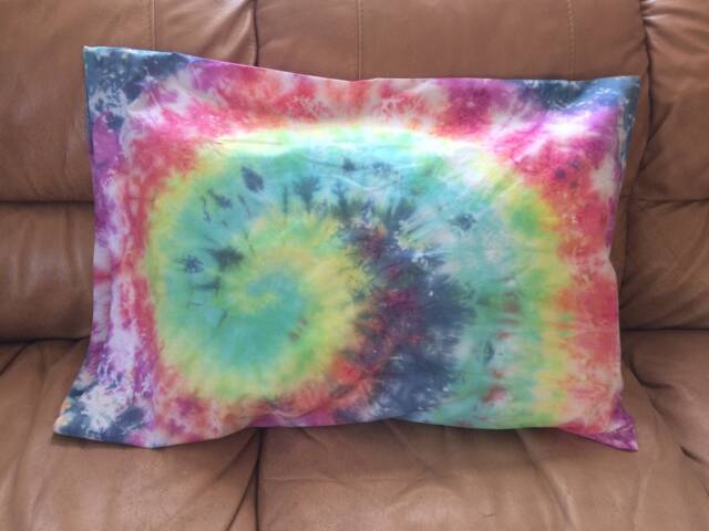 Rainbow Tie Dye Pillow Case - image 1