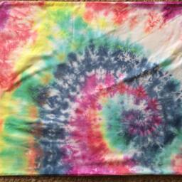 Rainbow Tie Dye Pillow Case - thumbnail 2