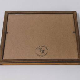 Live Edge Frame. 8 X 10. Cherry Wood With Walnut Accents, Picture Frame - thumbnail 4