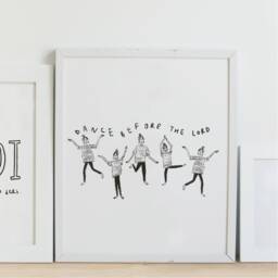 Dance Before The Lord/Christian Prints Recycled Card Kraft Or White - thumbnail 2