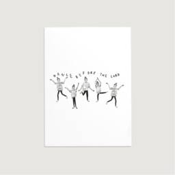 Dance Before The Lord/Christian Prints Recycled Card Kraft Or White - thumbnail 1