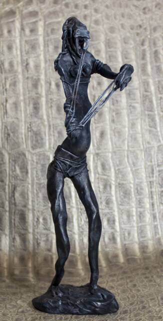 Mixed Media Sculpture - Parca Maurtia By Lionel Le Jeune, Unique Work - image 1