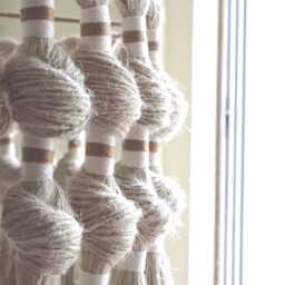 Handwoven Jute Boho Pendant Light, Unique Chandelier, Ceiling Light Fixtures For Hotels, Restaurants, & Caf??s , Macrame Tassel Lampshade - thumbnail 4