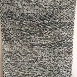 Beni Ourain Rug - Moroccan Handwoven Rug, Pure Wool, Black With Ivory/117 X 197 cm 3.83 6.46 Ft Code 110 - thumbnail 3