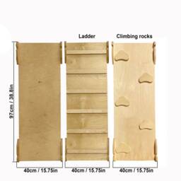Climbing Wall With Slide, Toddler Game Room, Montessori Furniture, Educational Toys, Indoor Playground, Swedish Ladder, Kids Climber Gym - thumbnail 4