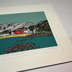 Ty Coch, Porthdinllaen Line Drawing Print - Welsh Coastal Art By Lisa Reeve - thumbnail 2