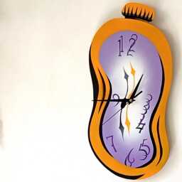 Dropping - Handmade Surreal Melting Clock, Wall Home Decor - thumbnail 2