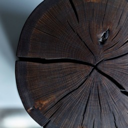 Rustic Wood Stump Table Outdoor Patio Decor, Cabin Stool - thumbnail 3