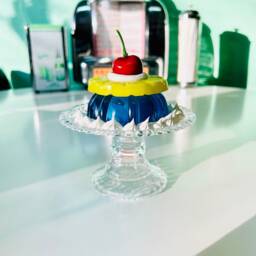 Pineapple Hurricane Mini Colorful Jelly Cake Fake Food Dopamine Decor Quirky Funky Kitschy Retro Pop Art - thumbnail 3
