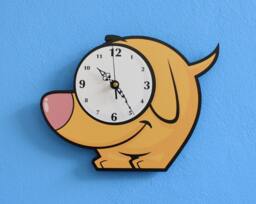 Cute Doggy Cartoon - Wall Clock