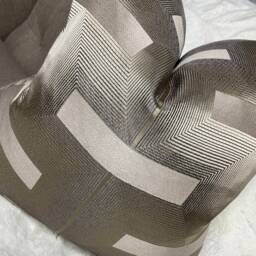John Lewis & Partners Lawson Fabric Geometric Gold Cushion Cover Art Deco Greek Designer High Quality Handmade - thumbnail 3