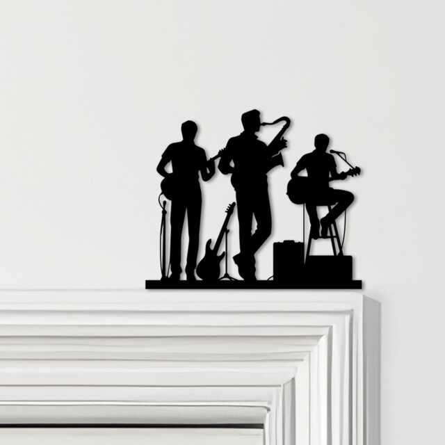 Door Topper Music Band Instruments Various Colours Top Of Decorative Sign - Novelty Wall Decor, Frame Art, Art - image 1