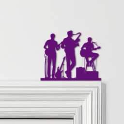 Door Topper Music Band Instruments Various Colours Top Of Decorative Sign - Novelty Wall Decor, Frame Art, Art - thumbnail 4