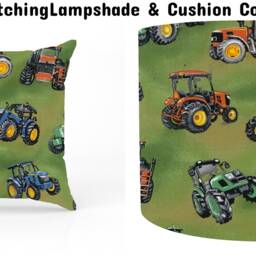 Tractor Cushion Cover Green Nursery Decor Boys Playroom, Gifts Kids Bedroom Decor, Children Cover, Farm Themed - thumbnail 3
