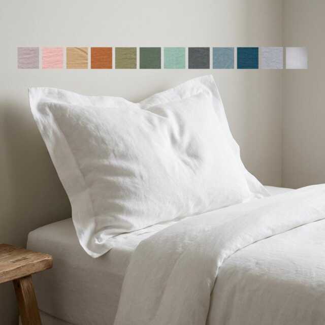 Oxford Style Linen Pillow Cover Case Sham Standard Queen King Euro Pillowcase - image 1