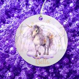 Personalised Kids Christmas Decoration - Granddaughter Gift Custom Bauble For Girls Stocking Filler Eve Box