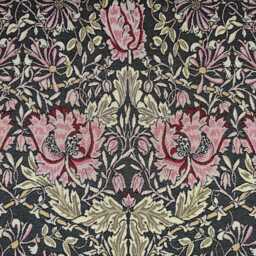 Custom Made To Measure Roman Blind Shade William Morris Honesuckle Rosa Hand Crafted - thumbnail 1