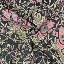 Custom Made To Measure Roman Blind Shade William Morris Honesuckle Rosa Hand Crafted - thumbnail 3